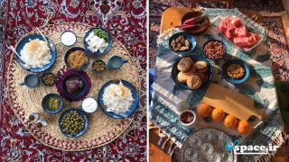 غذاهای محلی در اقامتگاه بوم گردی امی وی جا - رشت - روستای ویشکاننک